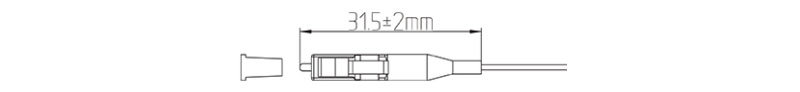 SC/UPC 0.9mm Connector