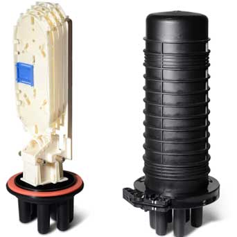 Vertical Type Fiber Optic Splice Closure